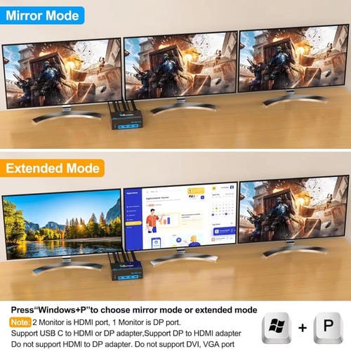 Conmutador KVM USB 3.0 YOUTING KC-KM434B 2 entradas 3 salidas enchufe australiano