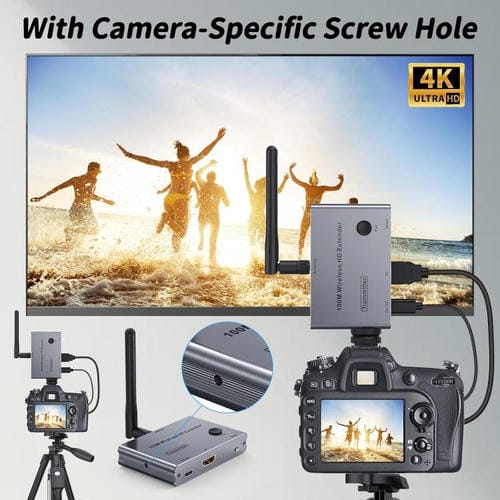 Extensor HDMI inalámbrico 2 en 1 4K 30 Hz 100 m transmisor y receptor punto a punto