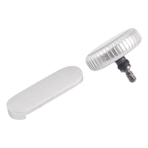 Conjunto de Corona y Botón de Encendido para Apple Watch Series 9 GPS (Plateado)