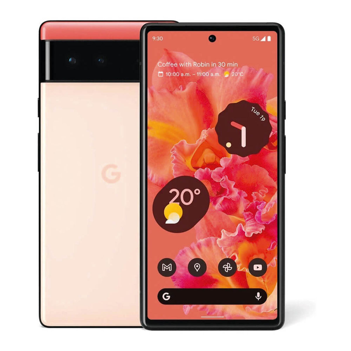 Google Pixel 6 5G 8 Go/128 Go Rose (un peu corail) GB7N6