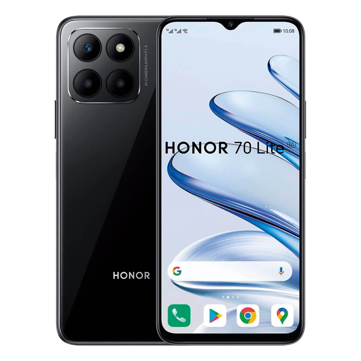 Honor 70 Lite 5G 4 Go/128 Go Noir (Noir minuit) Double SIM