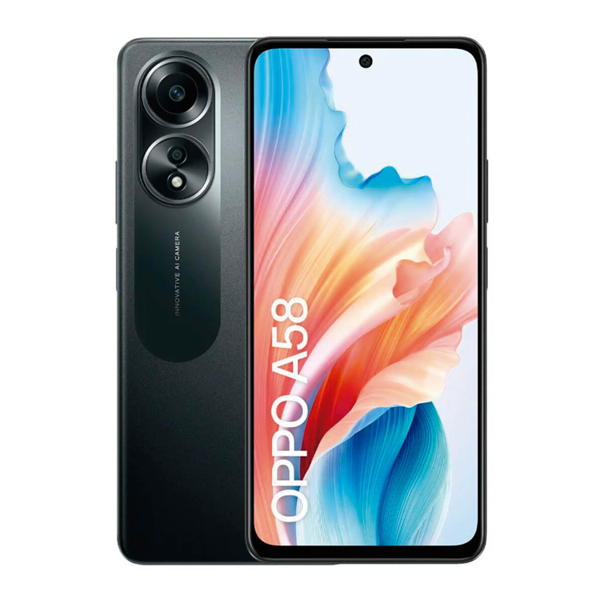 Oppo A58 6 Go/128 Go Noir (Noir brillant) Double SIM CPH2577