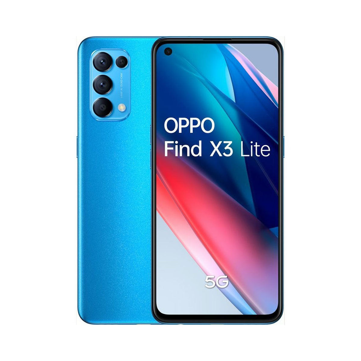 Oppo Find X3 Lite 5G 8 Go/128 Go Bleu (Bleu Astral) Double SIM CPH2145