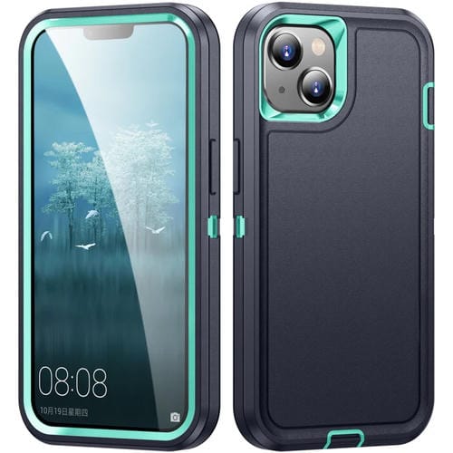 Para iPhone 15 Life Estuche Resistente a Prueba de Agua para Teléfono (Azul Oscuro + Azul Claro) - MOVILSTORE