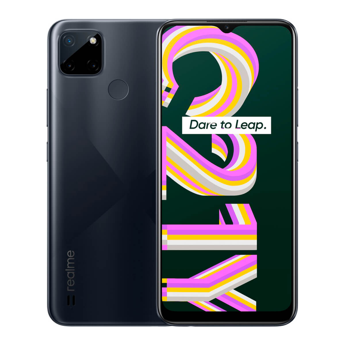 Realme C21-Y 3 Go/32 Go Noir (Croisé Noir) Double SIM