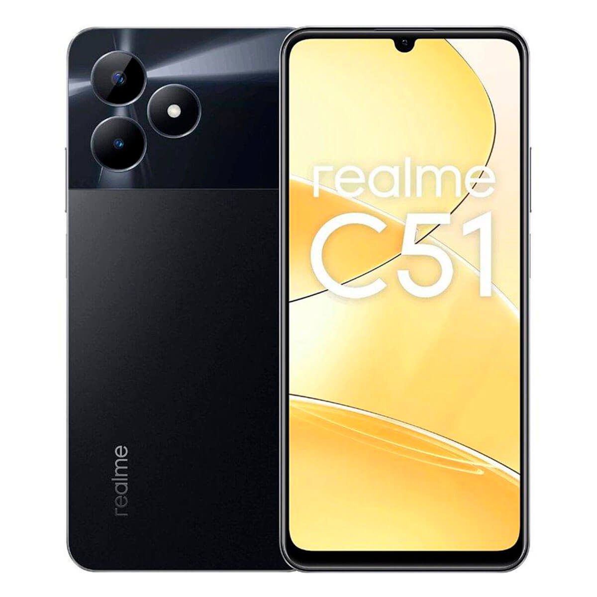 Realme C51 4 Go/128 Go Noir (Noir Carbone) Double SIM RMX3830