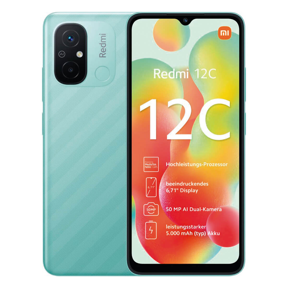 Xiaomi Redmi 12C 4 Go/128 Go Vert (Vert menthe) Double SIM 22126RN91Y