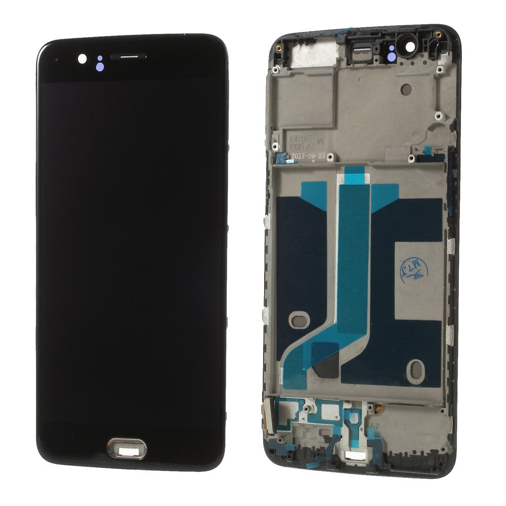 Ecran Complet LCD + Tactile + Châssis OnePlus 5 Noir