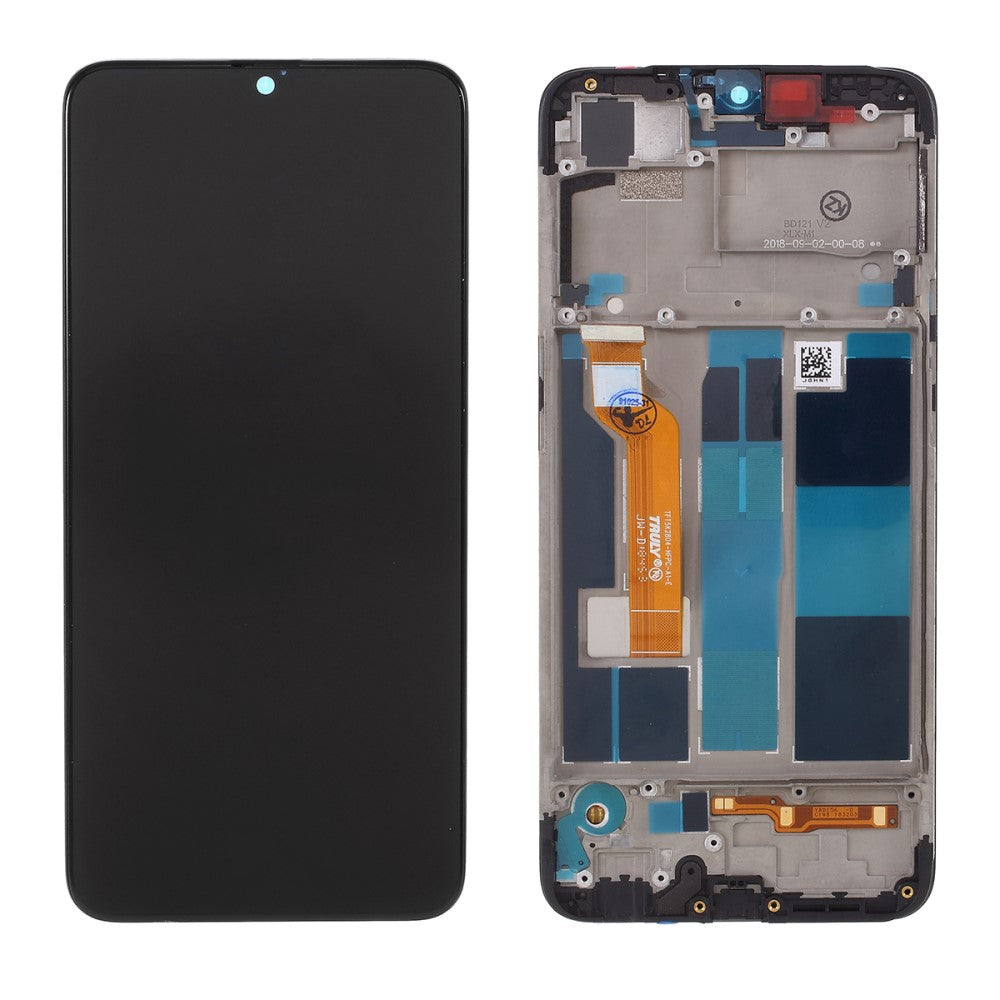 Ecran Complet LCD + Tactile + Châssis Oppo F9 / A7x Noir