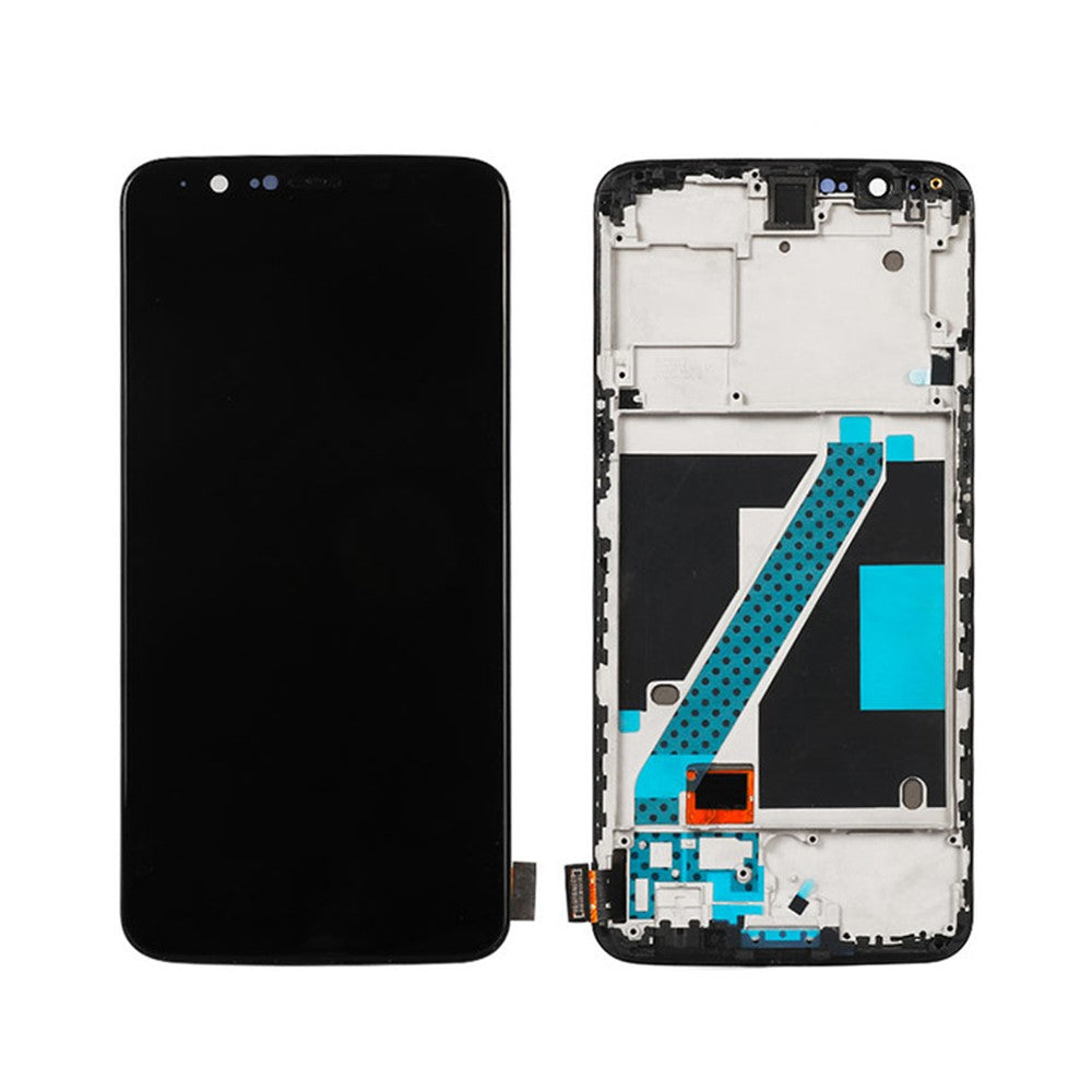 Ecran Complet LCD + Tactile + Châssis OnePlus 5T Noir