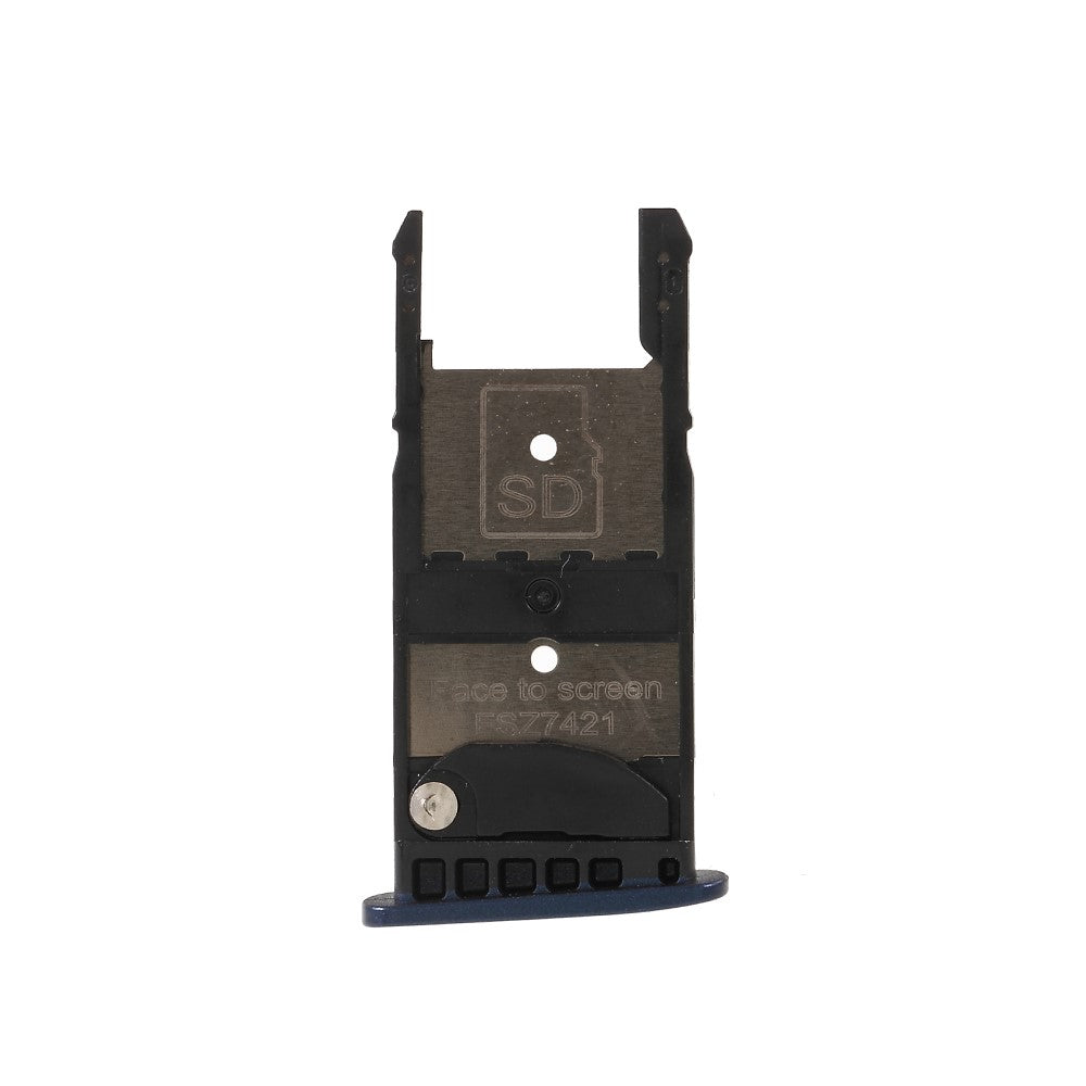 Plateau porte-carte SIM Micro SIM / Micro SD Motorola Moto G5 Plus Bleu