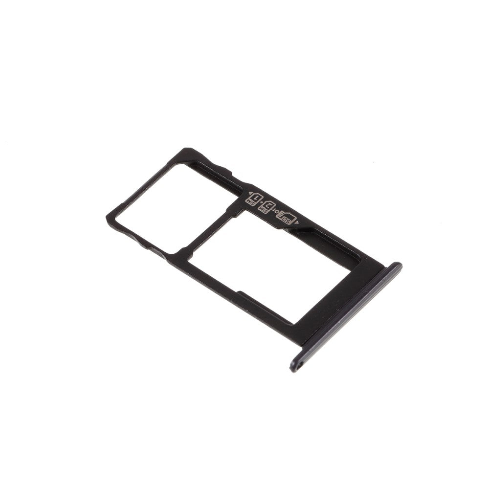 SIM Holder Tray Micro SIM / Micro SD BQ Aquaris U2 Lite Black