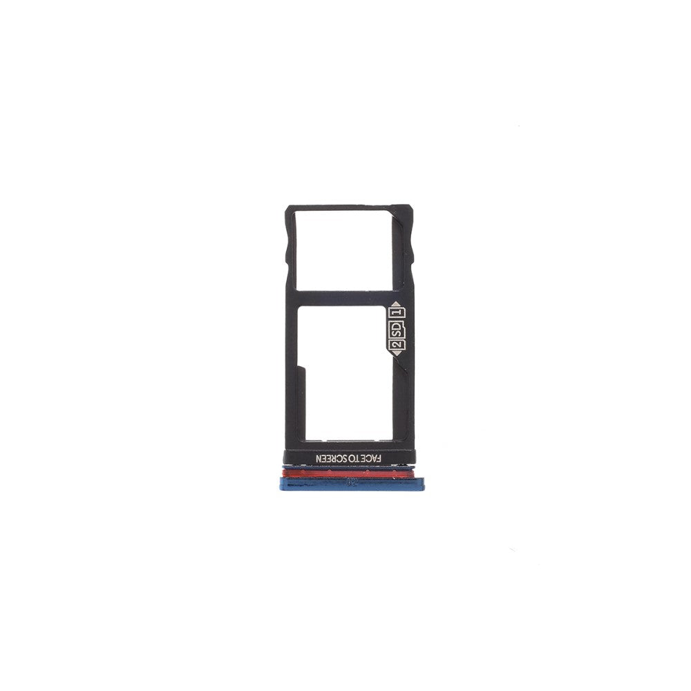 Support Plateau Micro SD Motorola One Vision P50 Rouge Bleu