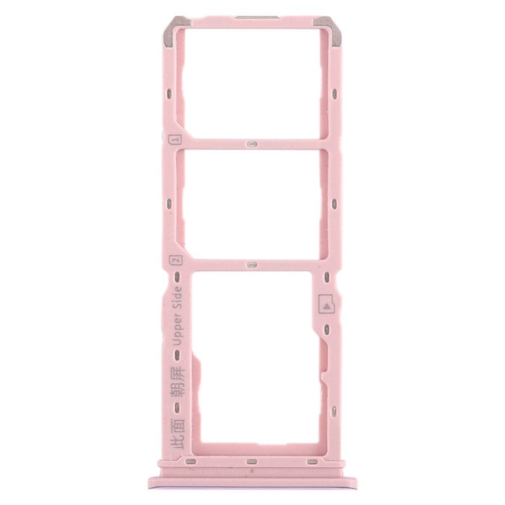 SIM Holder Tray Micro SIM / Micro SD Vivo Y97 Pink