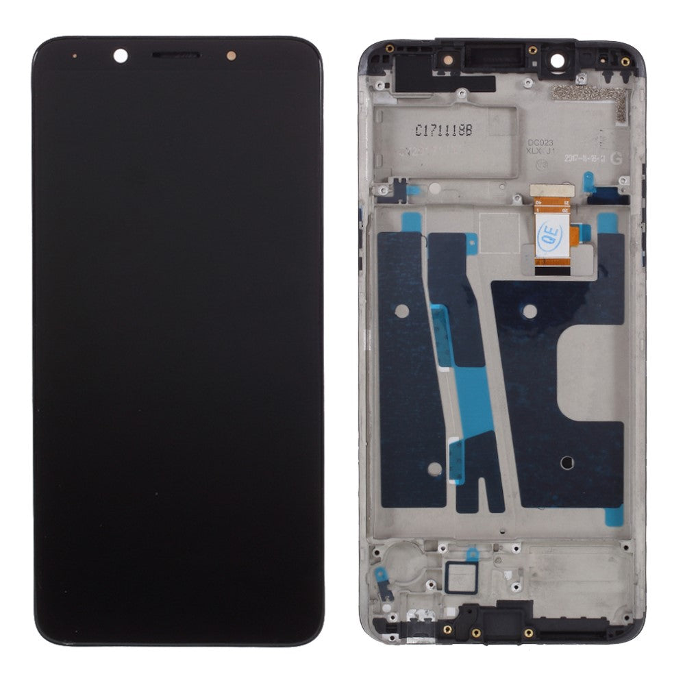 Pantalla Completa LCD + Tactil + Marco Oppo A73 Negro