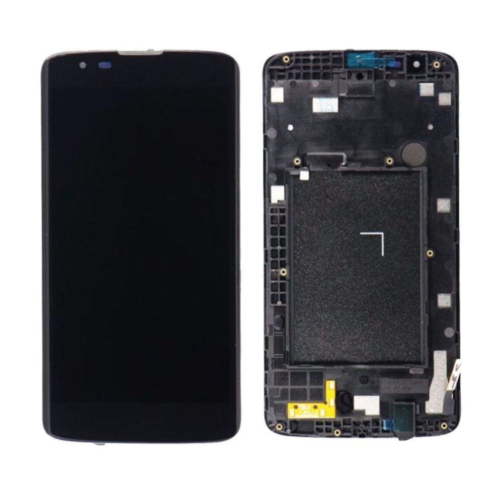 Ecran Complet LCD + Tactile + Châssis LG K7 (2016) MS330 Noir