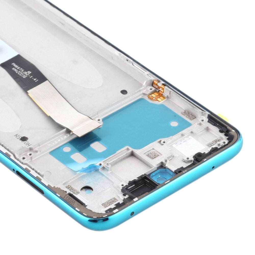 Ecran complet LCD + Tactile + Châssis Xiaomi Redmi Note 9S / Note 9 Pro Bleu