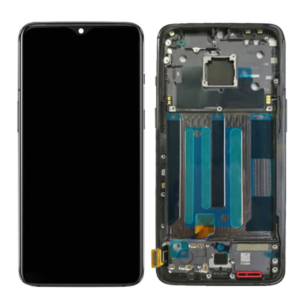 Ecran Complet LCD + Tactile + Châssis Amoled OnePlus 7 Noir