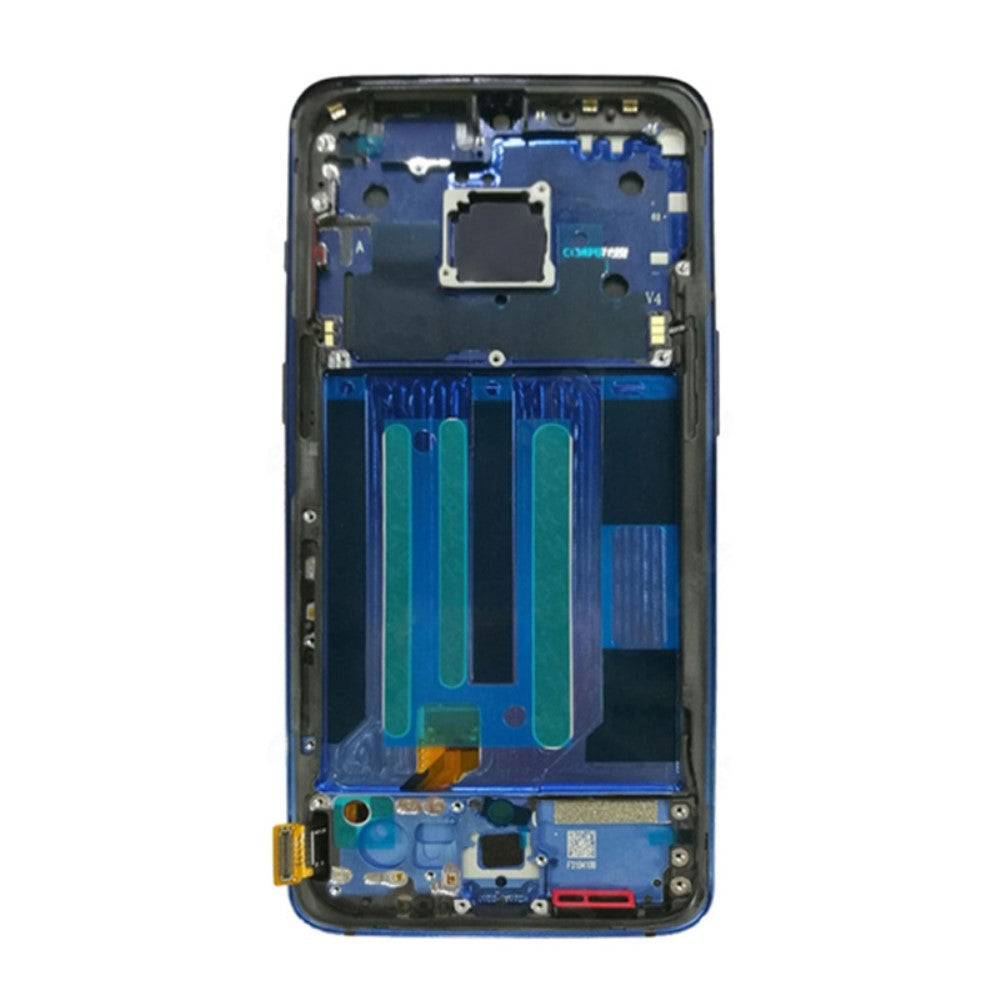 Ecran Complet LCD + Tactile + Châssis Amoled OnePlus 7 Bleu