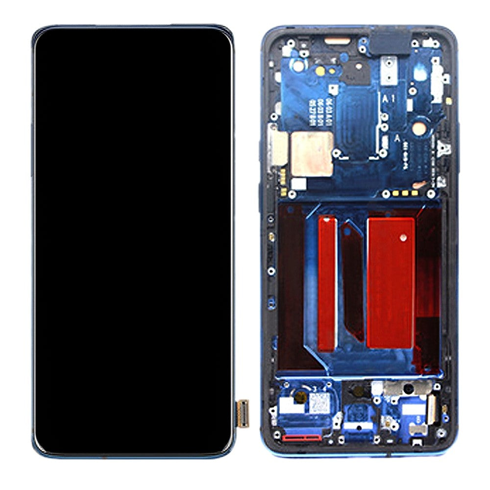 Ecran Complet LCD + Tactile + Châssis Amoled OnePlus 7 Pro Bleu