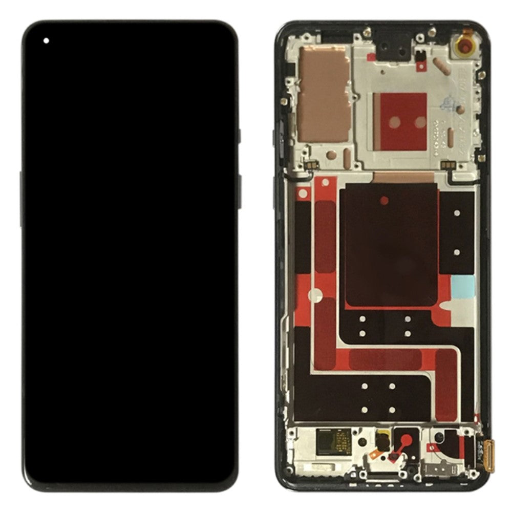 Ecran Complet LCD + Tactile + Châssis Amoled OnePlus 9 Bleu