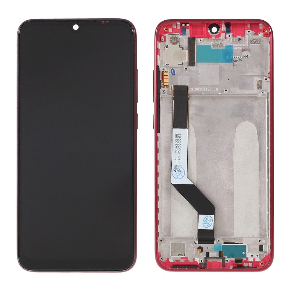 Pantalla Completa + Tactil + Marco Xiaomi Redmi Note 7 / 7 Pro Rojo