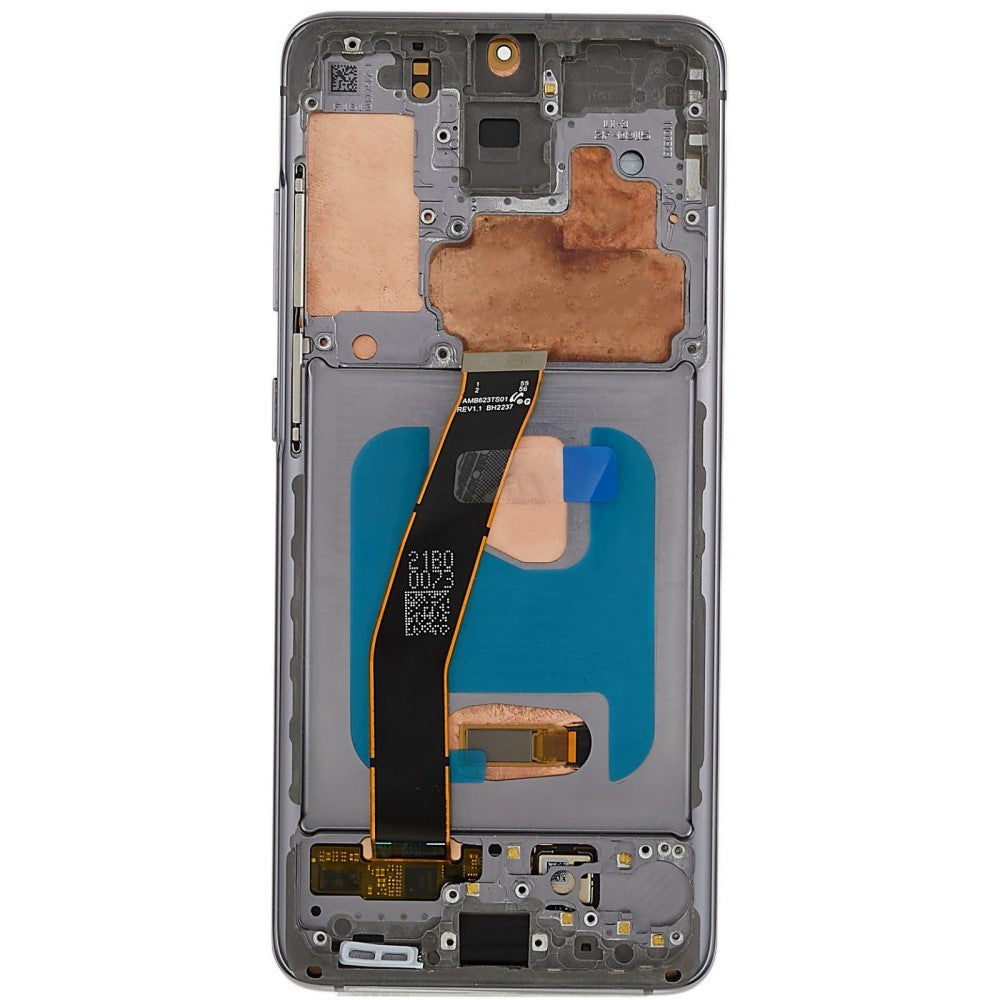 Ecran Complet + Tactile + Châssis OLED Samsung Galaxy S20 4G G980 / S20 5G G981 Gris