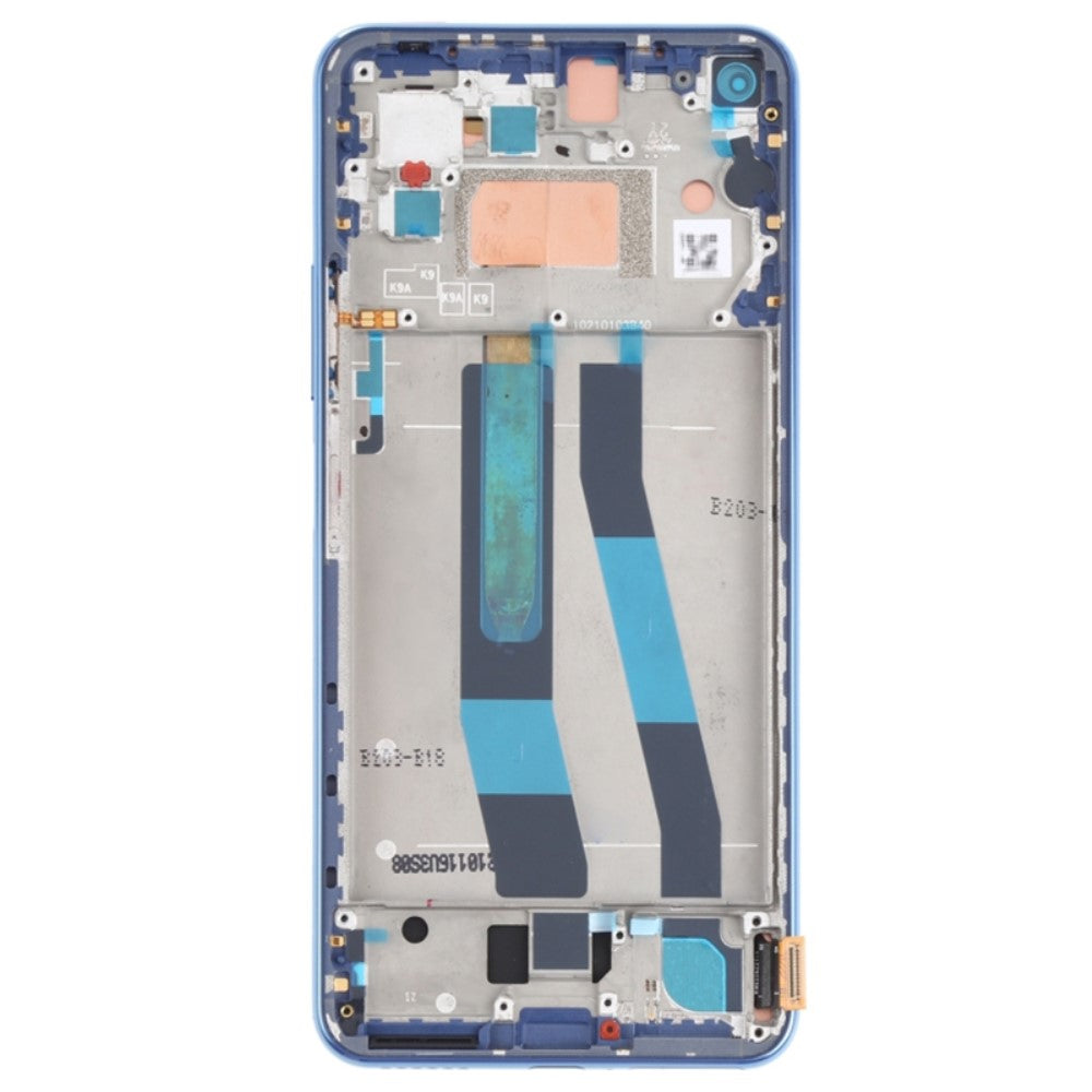 Ecran complet TFT + Tactile + Châssis Xiaomi Mi 11 Lite 4G/5G Bleu