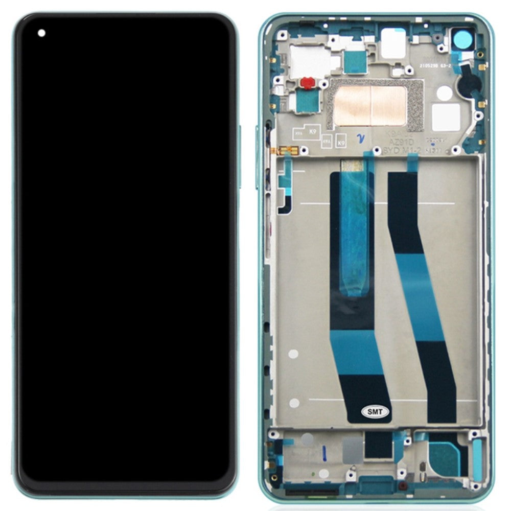 Pantalla Completa TFT + Tactil + Marco Xiaomi Mi 11 Lite 4G / 5G Verde