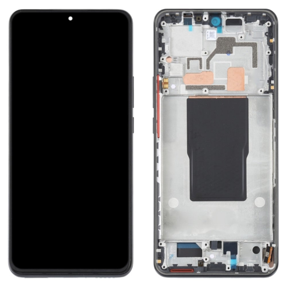 Ecran Complet TFT + Tactile + Châssis Xiaomi Redmi K50 Ultra 5G 12T 5G Noir