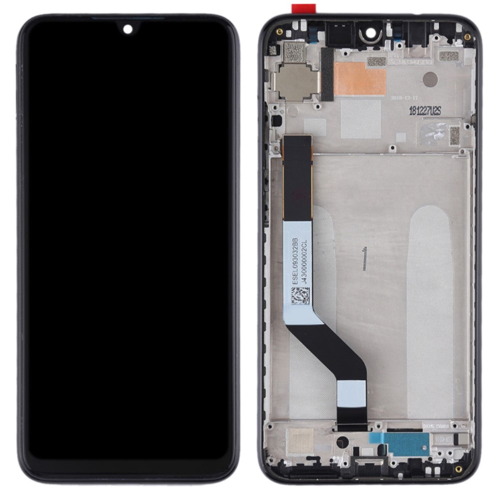 Ecran Complet + Tactile + Châssis Xiaomi Redmi Note 7 / Redmi Note 7 Pro Noir