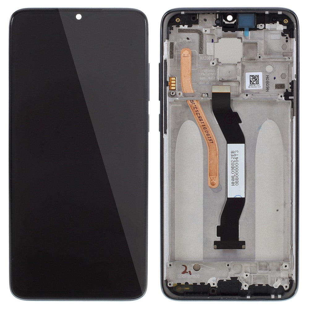Ecran Complet + Tactile + Châssis Xiaomi Redmi Note 8 Pro Noir