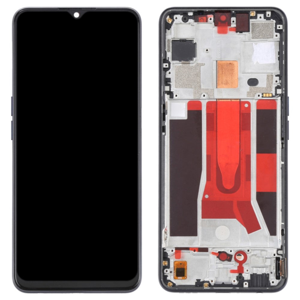 TFT Full Screen + Touch + Frame Oppo Reno3 5G / Reno3 Youth / F15 / Find X2 Lite / K7 (2020) Black