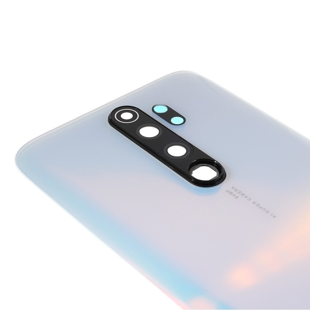 Cache Batterie Cache Arrière + Objectif Caméra Arrière Xiaomi Redmi Note 8 Pro Blanc