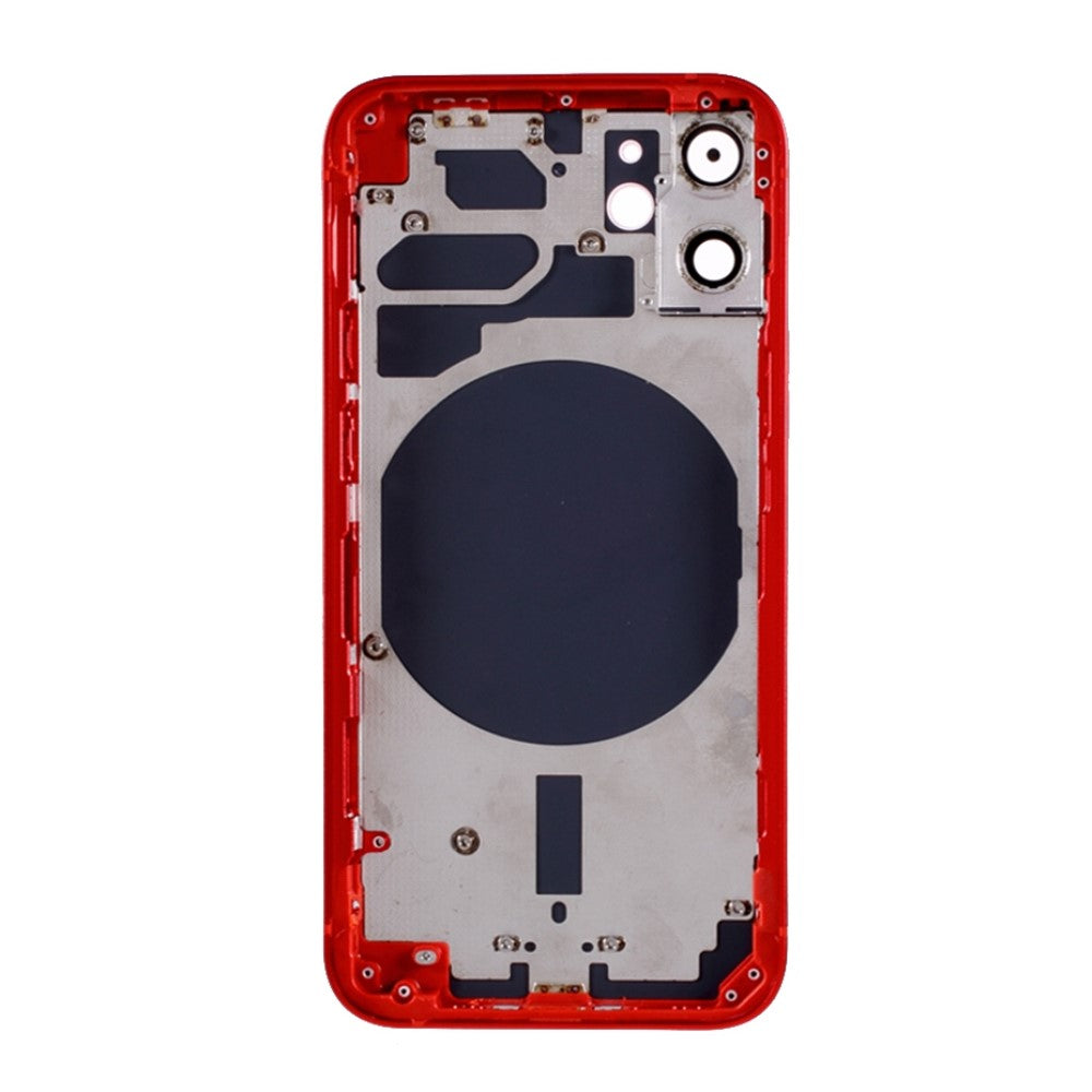 Carcasa Chasis Tapa Bateria iPhone 12 Mini Rojo