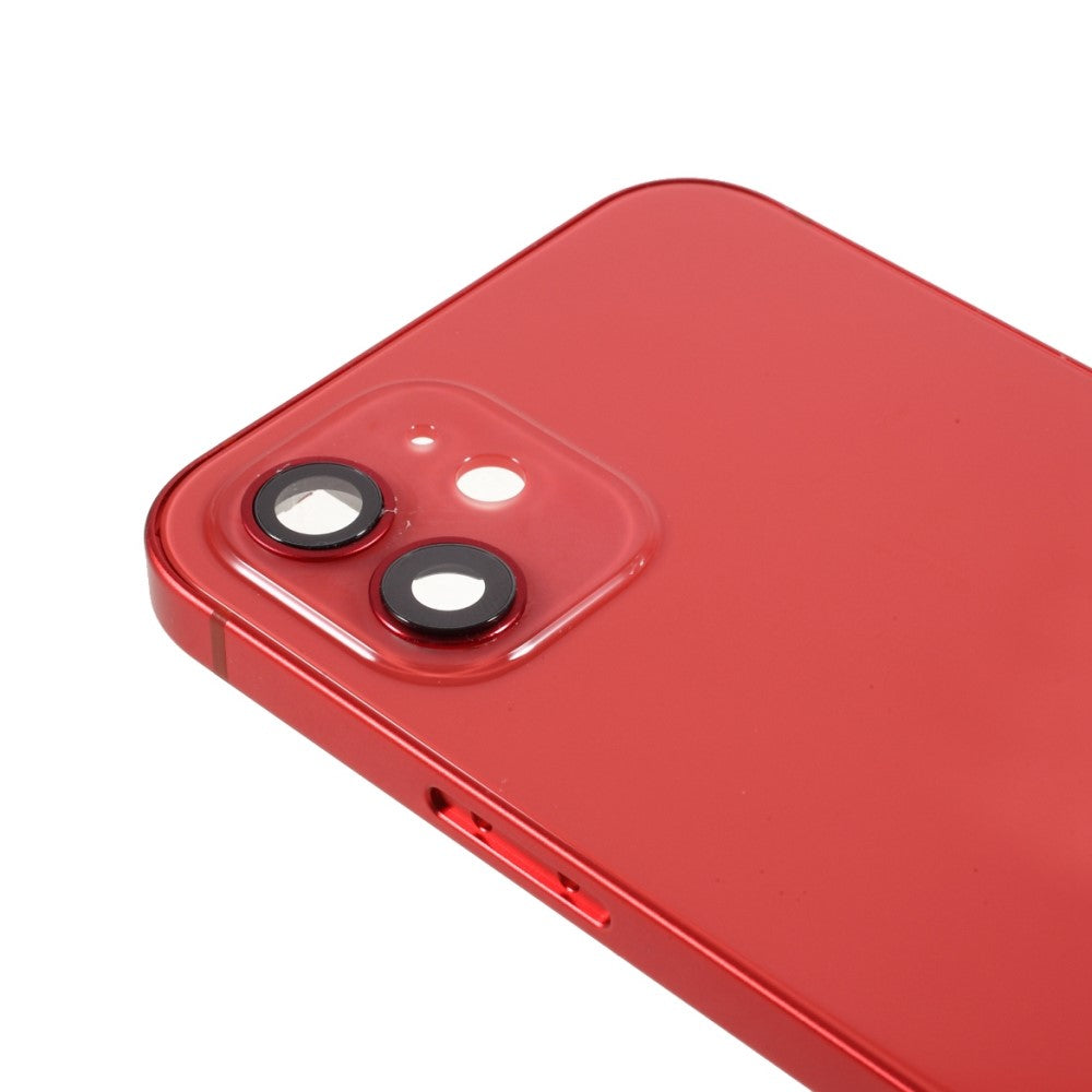 Carcasa Chasis Tapa Bateria iPhone 12 Rojo