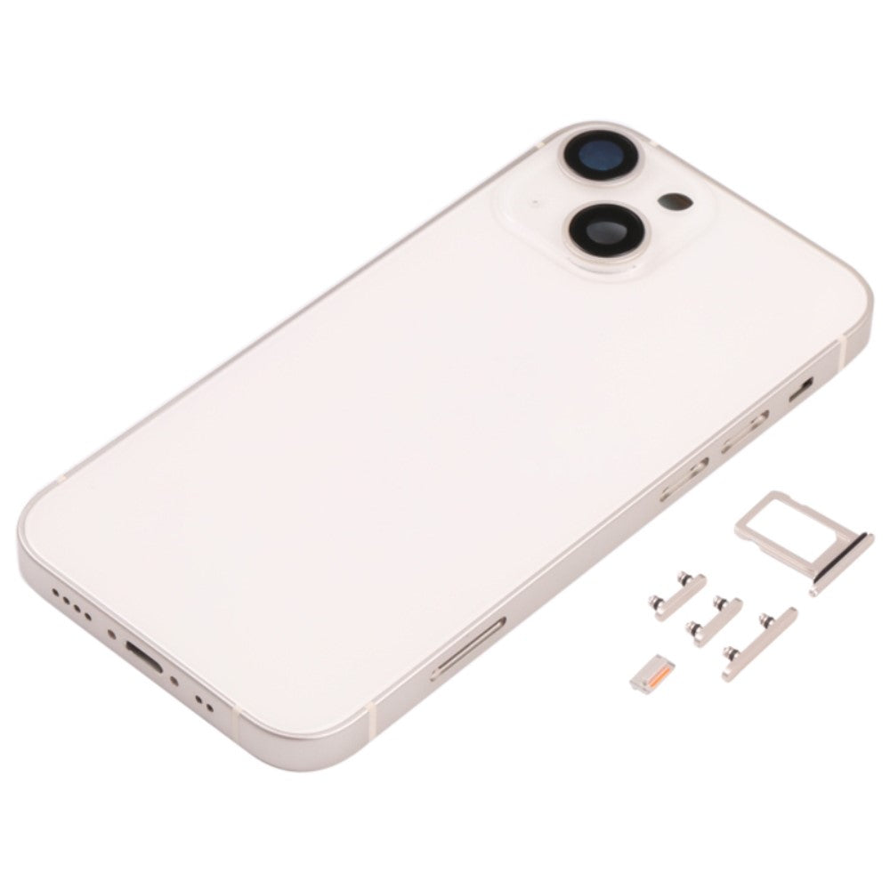 Carcasa Chasis Tapa Bateria iPhone 13 Mini Blanco