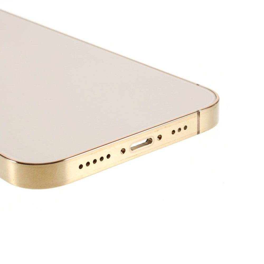 Carcasa Chasis Tapa Bateria iPhone 12 Pro Dorado