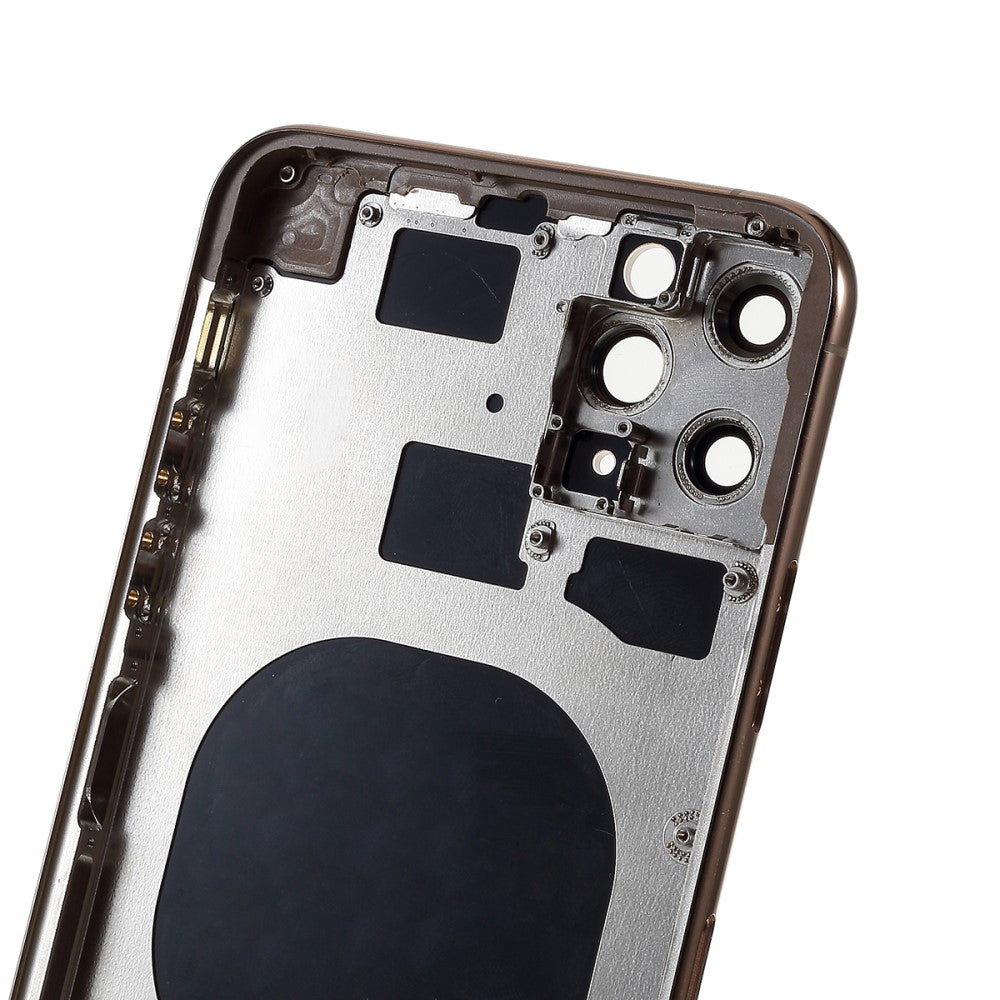 Carcasa Chasis Tapa Bateria iPhone 11 Pro Max Dorado