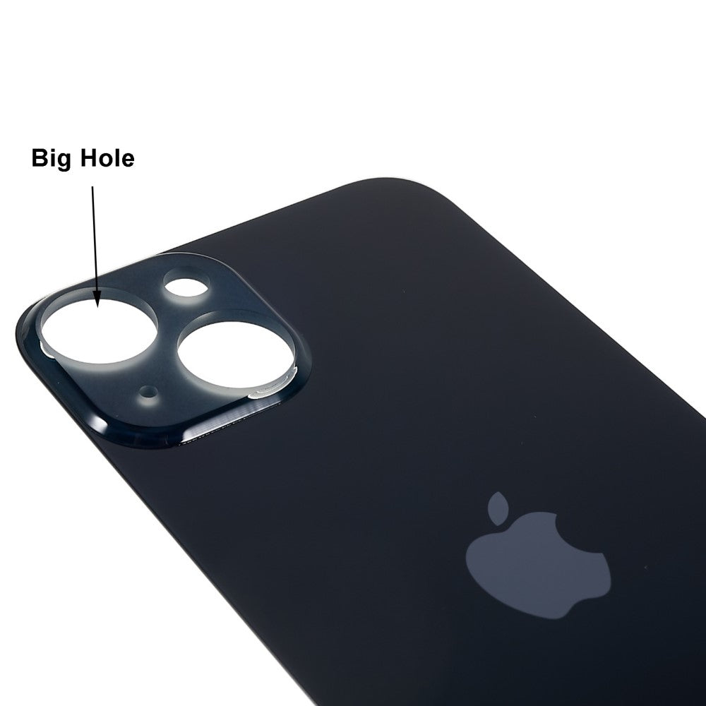 Tapa Bateria Back Cover (Agujero Ancho) Apple iPhone 14 Plus Negro