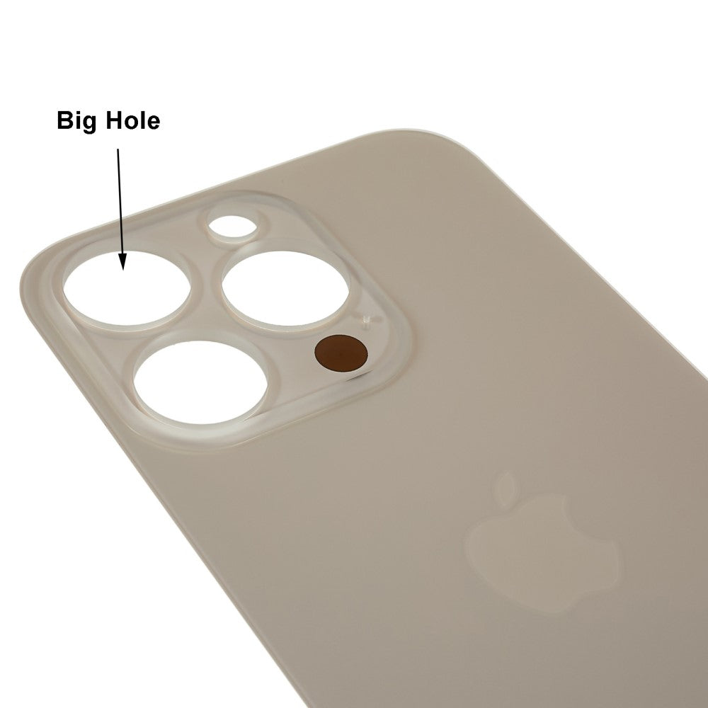Tapa Bateria Back Cover (Agujero Ancho) Apple iPhone 14 Pro Dorado