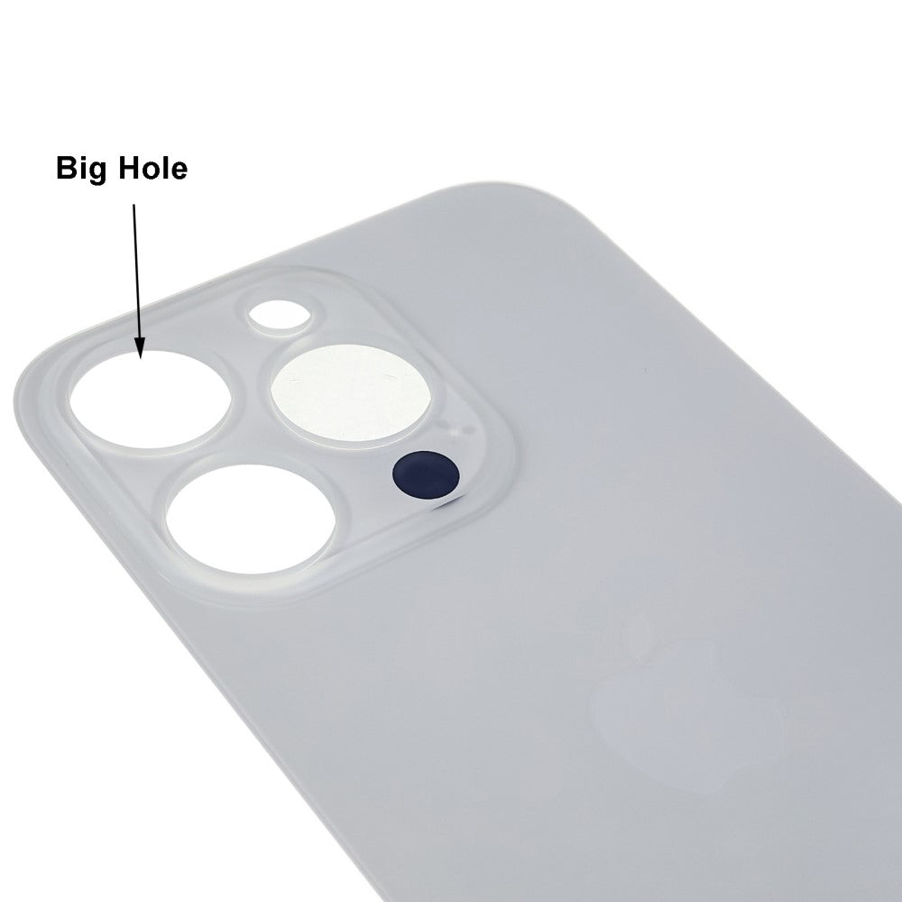Tapa Bateria Back Cover (Agujero Ancho) Apple iPhone 14 Pro Blanco