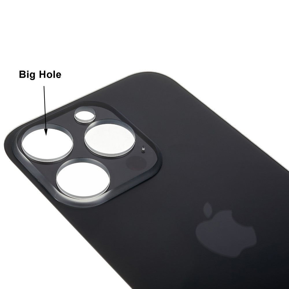 Tapa Bateria Back Cover (Agujero Ancho) Apple iPhone 14 Pro Max Negro