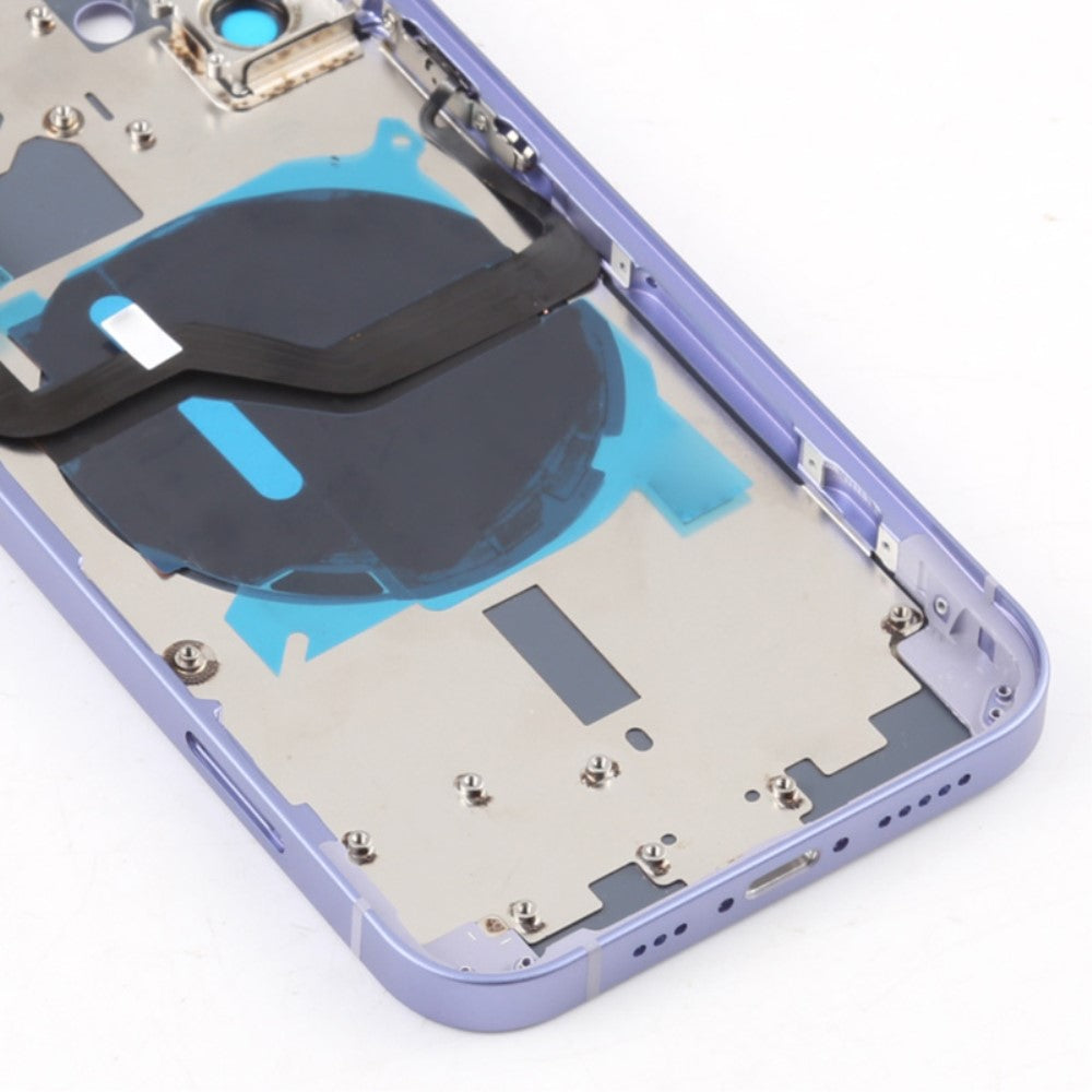 Carcasa Chasis Tapa Bateria + Piezas Apple iPhone 12 Morado