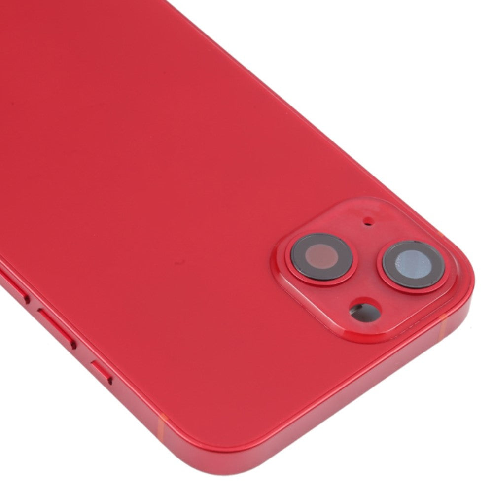 Carcasa Chasis Tapa Bateria + Piezas iPhone 12 Mini Rojo