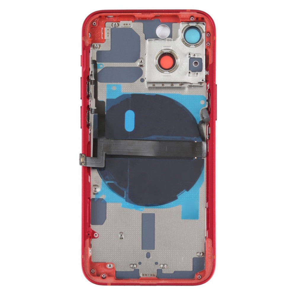 Carcasa Chasis Tapa Bateria + Piezas Apple iPhone 13 Mini Rojo