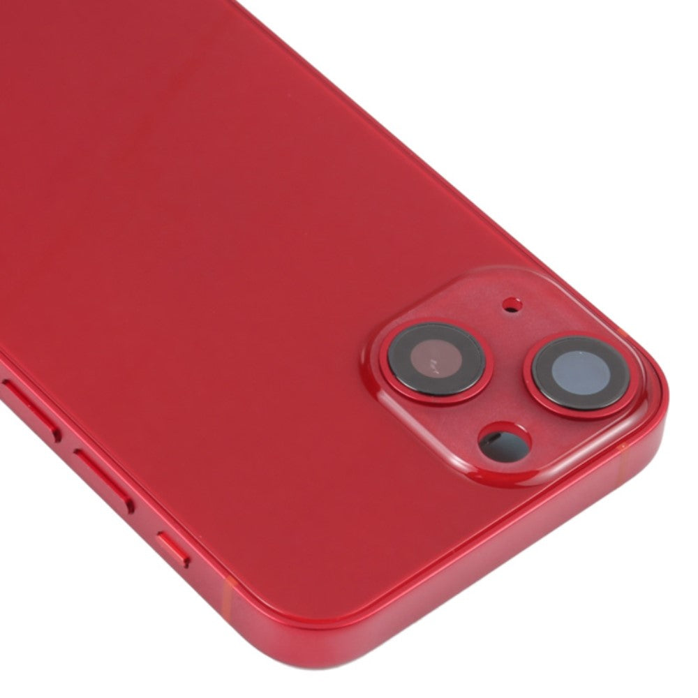 Carcasa Chasis Tapa Bateria + Piezas Apple iPhone 13 Mini Rojo