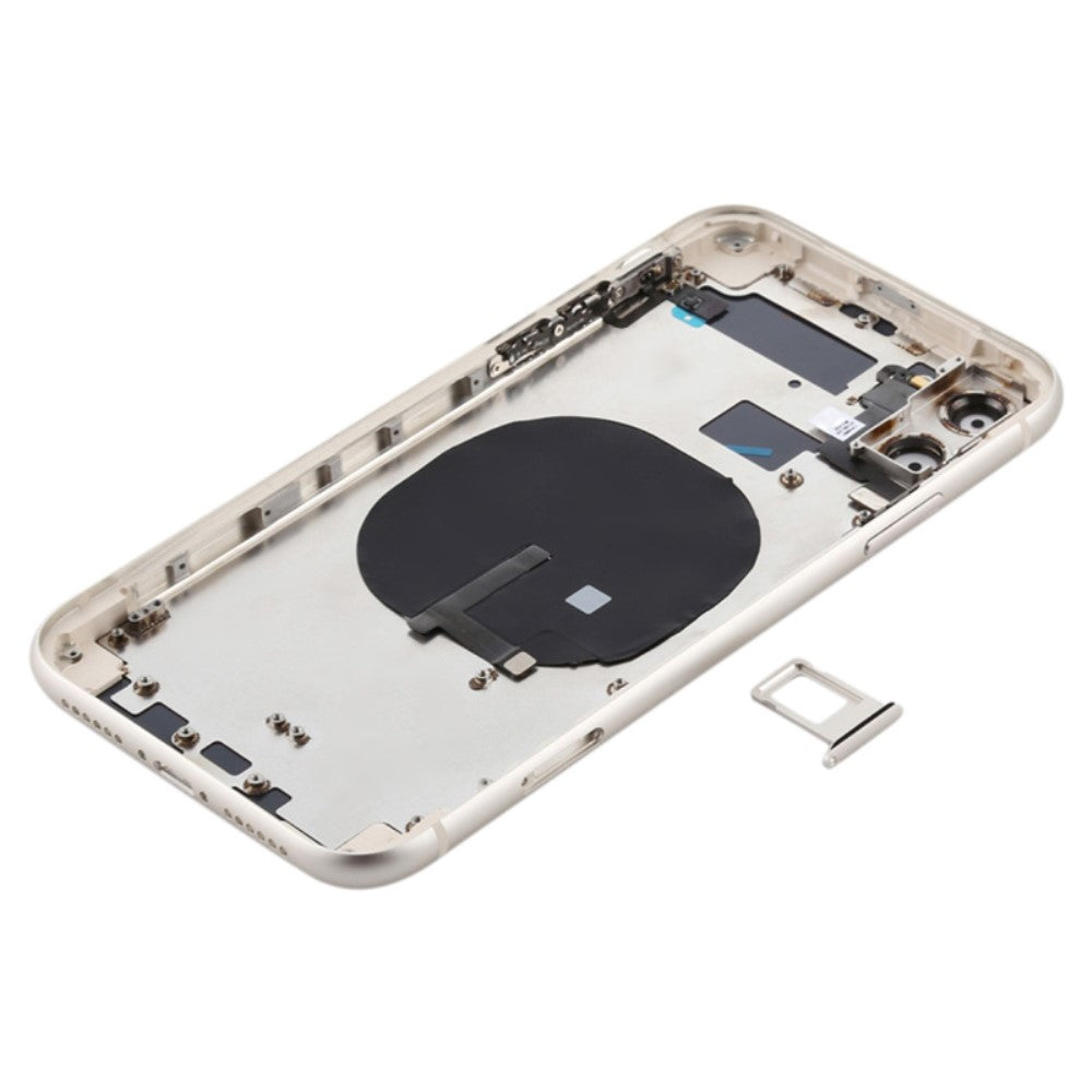 Carcasa Chasis Tapa Bateria + Piezas Apple iPhone 11 Blanco