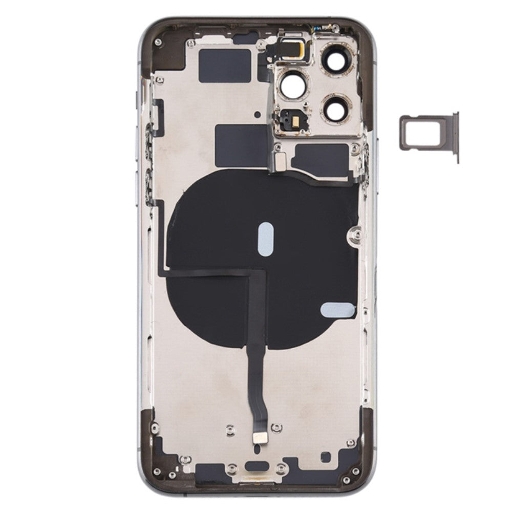 Carcasa Chasis Tapa Bateria + Piezas Apple iPhone 11 Pro Max Negro