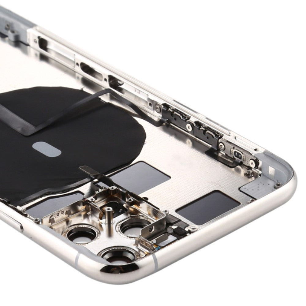 Carcasa Chasis Tapa Bateria + Piezas Apple iPhone 11 Pro Max Plateado